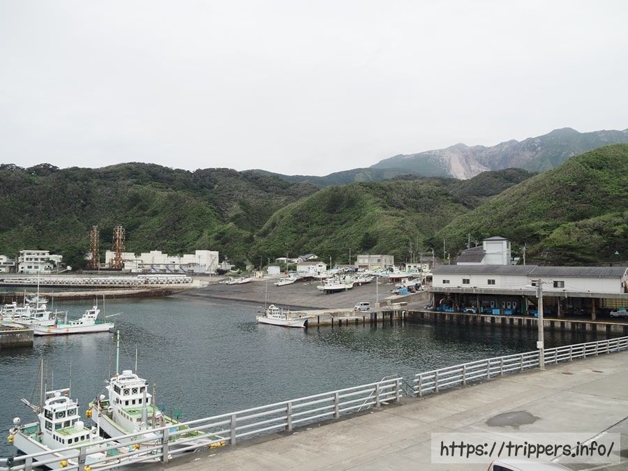神津島にあるジェット船前浜港