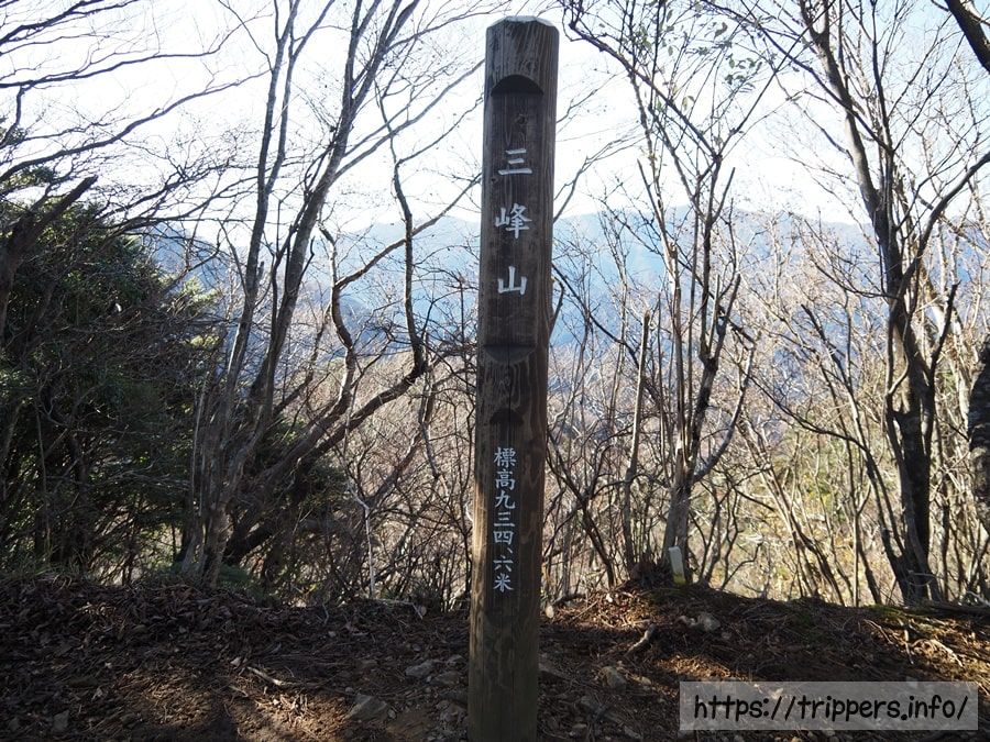 丹沢にある三峰山