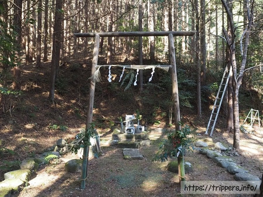 白鳥山七面宮跡